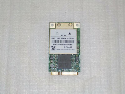 Dell TrueMobile 1390 802.11 b/g s WiFi Card LAN Mini-PCI Express PC559 HUA 01