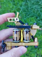 Custom Handmade Tattoo Machine Double Coils Delicate Fast Liner 8 wraps
