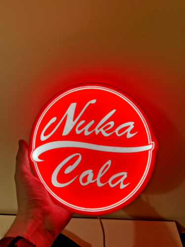 Cintre mural 10” LED NUKA COLA bouchon de bouteille retombées art rétro USB - Photo 10/10