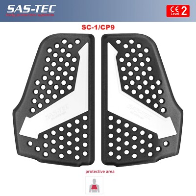 SAS-TEC Level 2 Motorrad Anzug Jacke vorne Brust Stoßschutz Einsatz