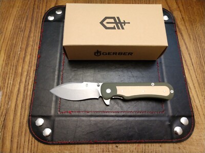 Gerber Confidant Folding Knife 3.2'' 440A SS Blade G-10 W Bamboo Inlay 3.0 OZ