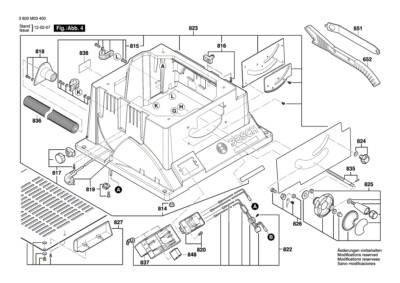 BOSCH Ein/Aus-Schalter | Ersatzteile für Tischsäge PTS 10 - 1619PA3172