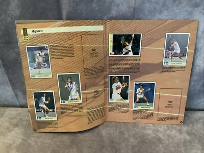 Collection Complète Panini Tennis ATP Tour 1992 + Album Vide - Ultra Rare Collector