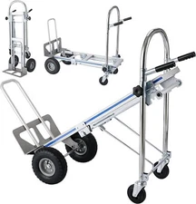Heavy Duty Convertible Aluminum Hand Truck Stair Climber Folding Platformn Cart