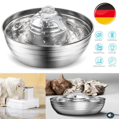2L 3.1L Trinkbrunnen Haustier Automatisch Wasserspender Katzen Hunde mit Filter