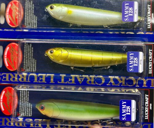 (Lot of 3) LUCKY CRAFT SAMMY 128 Topwater 1 oz Walking Pencil Bass Fishing Lure