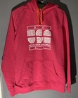 North Face Hoodie Womens Large Rose Red Sweater Pullover Hooded USA Graphic
