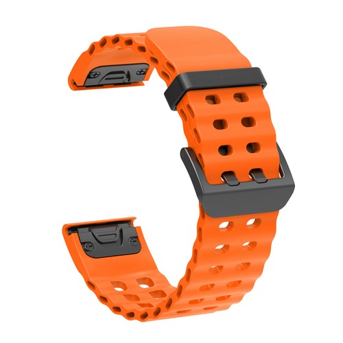 Quick Fit Ocean Silicone Band For Garmin QuickFit Band Fenix 8 47mm 7X 6 5 Strap - Picture 12 of 20