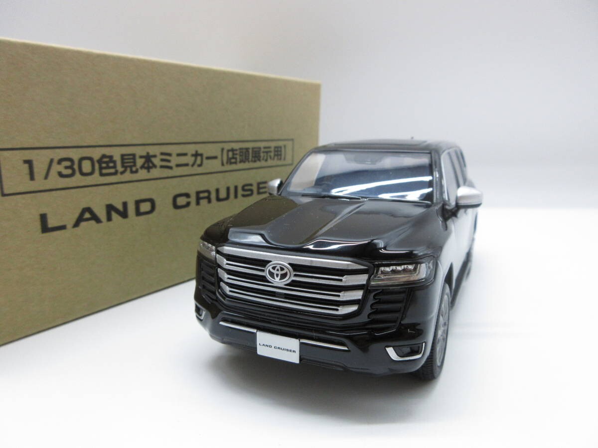 TOYOTA LAND CRUISER カラーサンプルカー 1:30 Toyota Land Cruiser 300 Color Sample Mini Car 202 Black