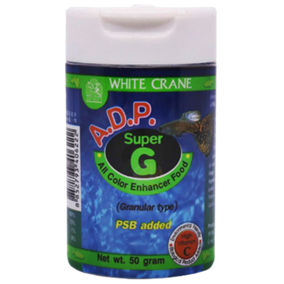 ADP Super G Fish Food White Crane Guppy Small Fish Increase All Color