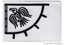 NORWAY VIKING RAVEN BANNER embroidered iron-on PATCH LEIF ERICSON ODIN THOR FLAG