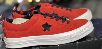 Converse Hello Kitty One Star Suede Sneakers Red Size W6