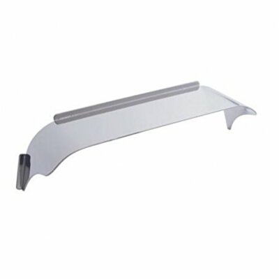 United Pacific 10471 8'' X 6'' Rectangular Headlight Visor, Smooth Top - 1 Unit