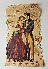 Large Vintage Valentine - Made in USA - Sweetheart