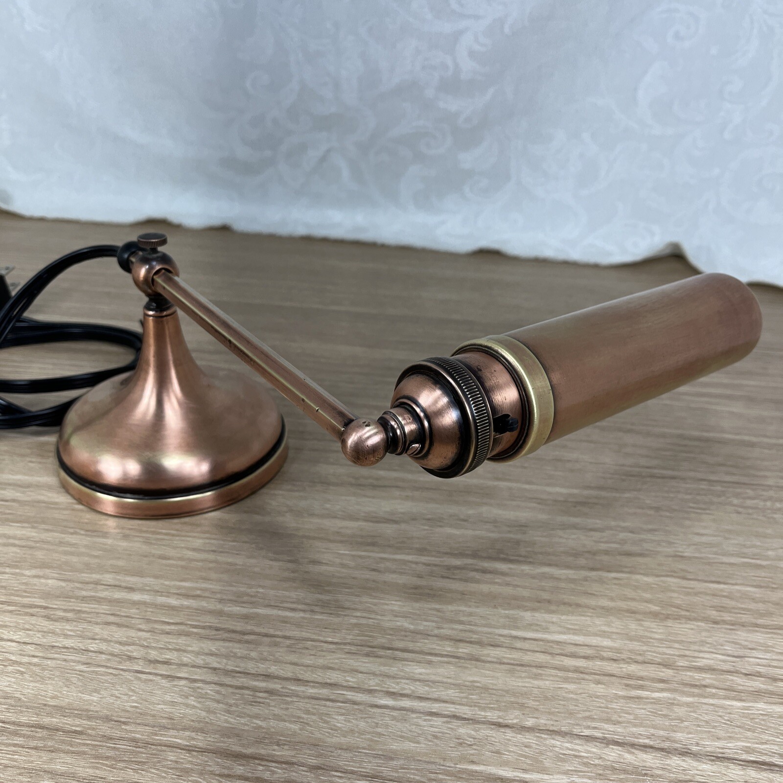 Vintage Antique Adjustable Copper Bankers/Library Desk Lamp 1915 Restored