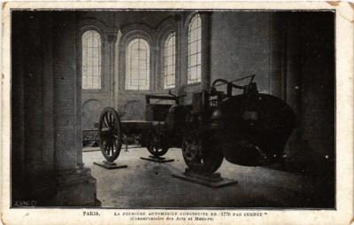 CPA AK PARIS (3e) Conservatoire des Arts Metiers Le Premier automobile (564469)
