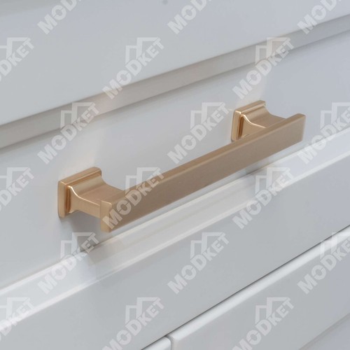 Mueble de metal macizo cepillado champán dorado tira perilla manija cocina baño - Imagen 9 de 11