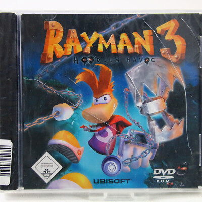PC CD DVD Spiel Rayman 3 Hoodlum Havoc Beschädigt Neu