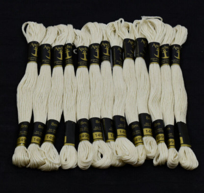 Anchor Threads Off White Cotton Hand Embroidery Crafting For Knitting,25 Skeins