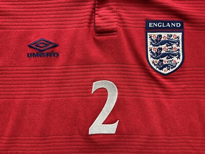 Maillot Domicile Angleterre 1999-2001 Umbro – Taille 158 Cm, état Excellent !