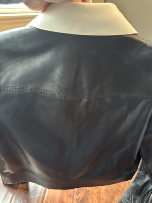 NEW Valentino Roma Women's Size 38/2 Black Lamb Skin Leather