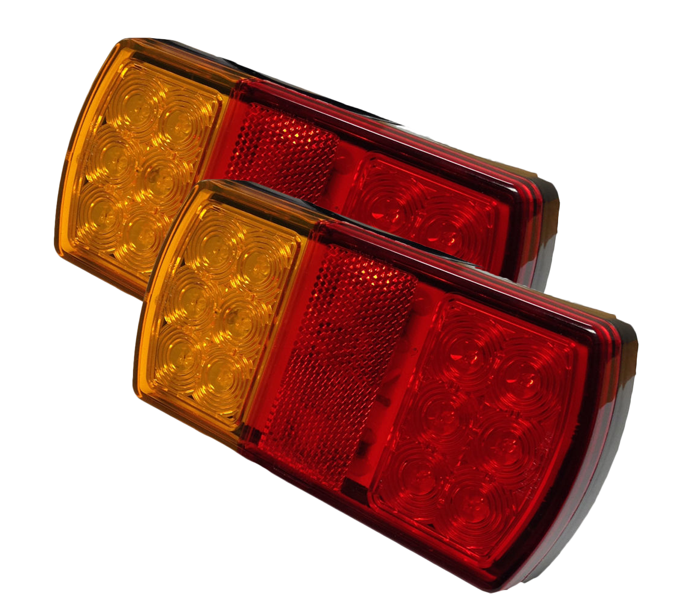 2 x 12 LED Trailer Lights Tail Stop Indicator Lamp Truck Trailer 12V eBay