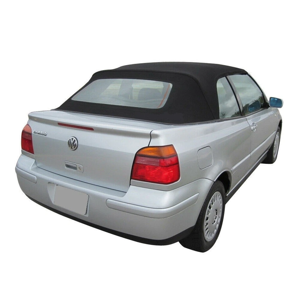 Se adapta a: VW Volkswagen Golf Cabriolet 1995-2000 techo blando HAARTZ vinilo negro Foto 3 de 4