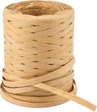 656 Feet Natural Raffia Paper Ribbon Twine Strings,1/4 Inch Kraft Raffia Twine S