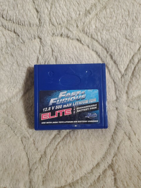 fast & furious 12.8 v 500mah lithium ion elite rechargeable battery pack jada