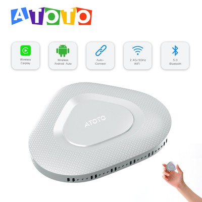 ATOTO AD3 Carplay AI BOX Wired to Wireless Android Auto Adapter 2 in 1 Bluetooth