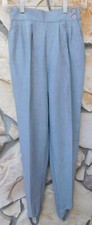 VTG 80's Stirrups High Waist Pants LEE DAVID COLLECTION Size 4 GRAY