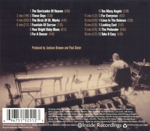 JACKSON BROWNE Solo Acoustic Vol. 1 CD - Picture 4 of 4
