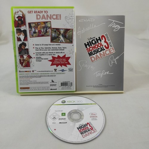 DISNEY HIGH SCHOOL MUSICAL 3 Xbox 360 solo gioco con manuale non tappetino Dance Pad - Foto 2 di 2
