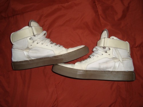 Yves Saint Laurent weiße Herren Leder High Top Turnschuhe Größe 41 - Bild 6 von 12