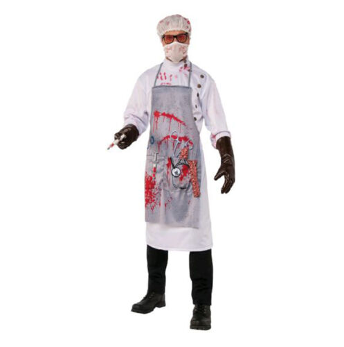 Mens Halloween Scary Bloody Mad Scientist Doctor Costume Kit - Picture 1 of 1