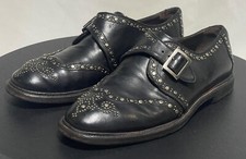 Dolce & Gabbana Marsala Men's DG 8 US 9.5 Derby Dress Shoes Sneakers Boots Black