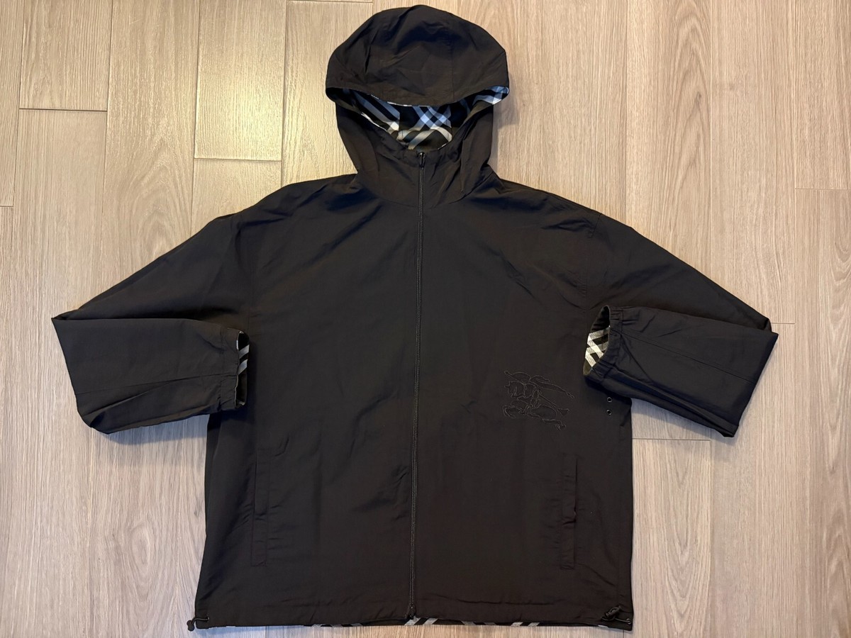 Burberry Reversible Check Trafford Jacket black snug 52 XL