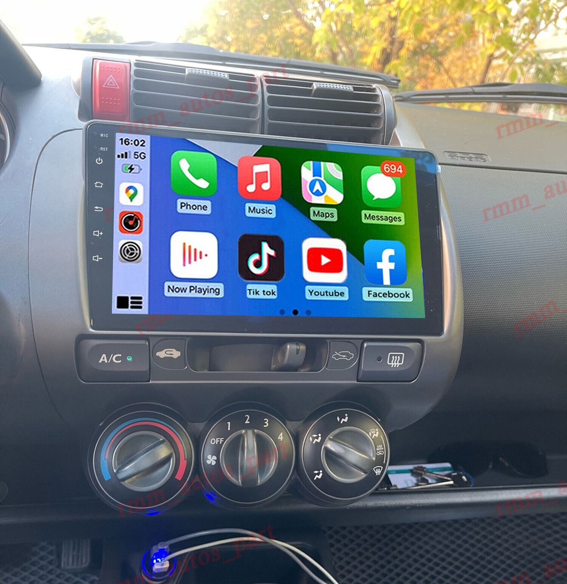 Android CarPlay Car Stereo For Honda Fit Jazz 2004-2010 GPS BT