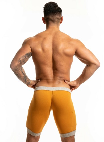 N2N Bodywear Men Mustard yellow cotton 
