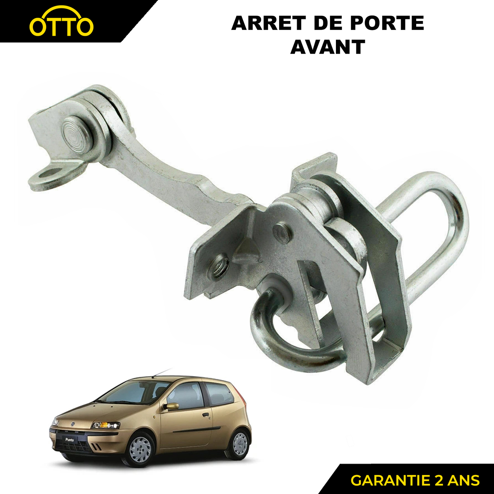 Arrêt de porte avant Fiat Punto pour réparer une portière qui claque ou tombe
