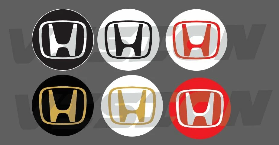 Wheel Overlay for Honda 69mm Hub Cap Decal Sticker Vinyl Race Free shipping JDM - Image 2 of 4