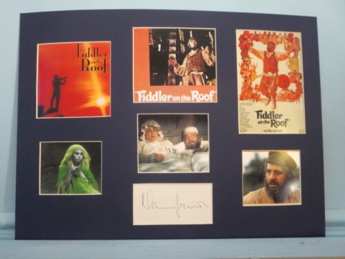 Topol in &#034;The Fiddler on the Roof&#034; plus director Norman Jewison autograph
