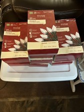 Holiday Living 25ct. LED Smooth C9 Cool White Lights 13Ft Indoor/Outdoor 10boxes