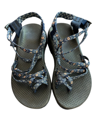 ❤︎acoco❤︎ Chaco Womens ZX/2 Classic Sandals Blue Aztec Strap Adjustable