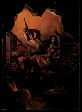 Comic Images Boris Fantasy Art Exotic Card # 32 Cave Battle Demons Man Woman