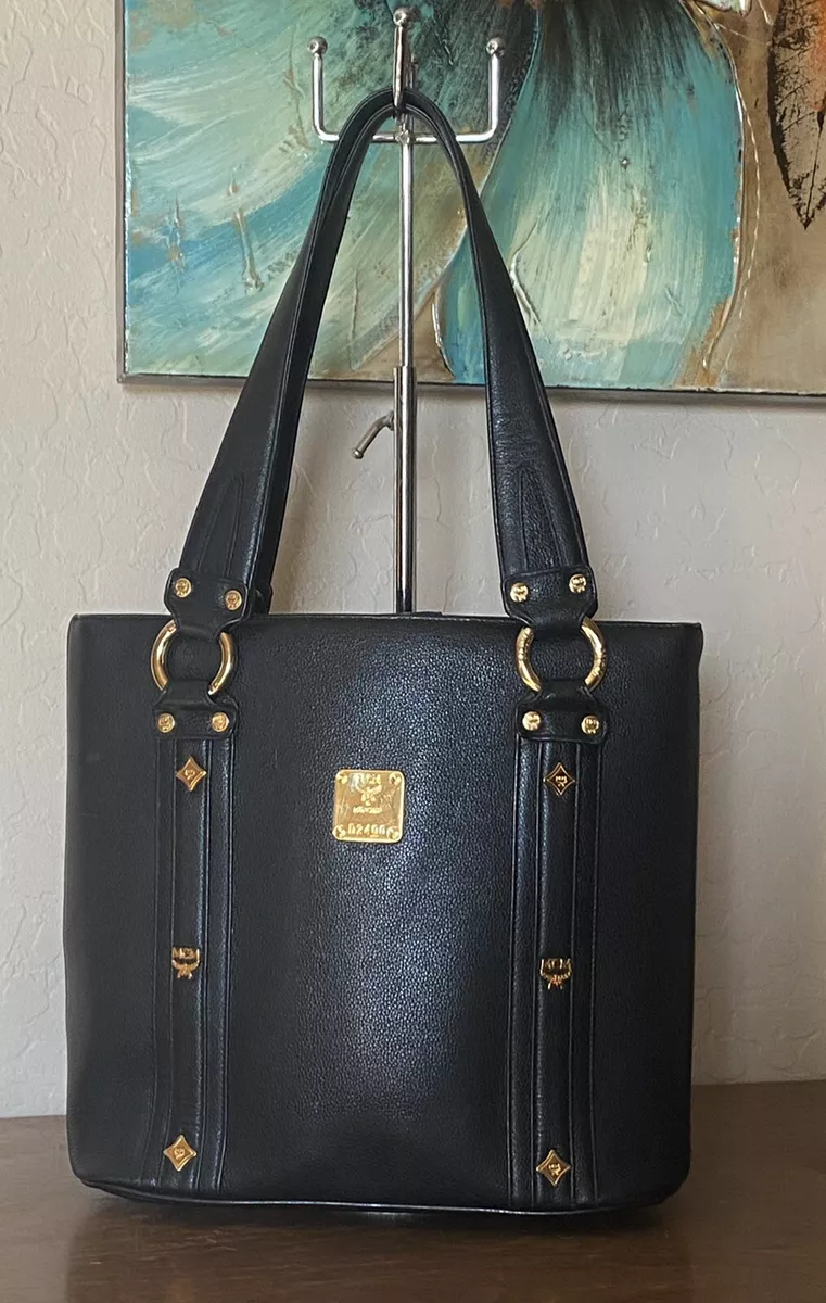 MCM, Bags, A Black Mcm Tote Bag