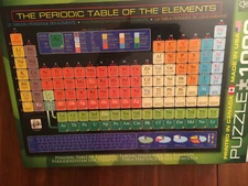 Periodic Table Jigsaw Puzzle by EuroGraphics,1000 Pieces, New ! Sealed