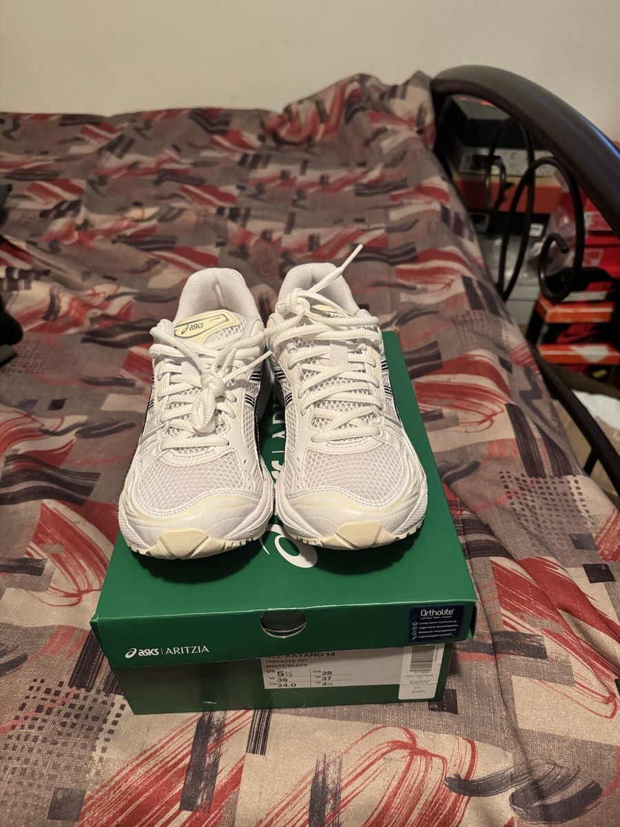 Size 5.5M/7W - ASICS Aritzia x Gel Kayano 14 White Black | eBay