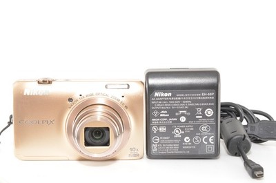 Nikon Coolpix S6300 16 MP Compact Digital camera GOLD From Japan