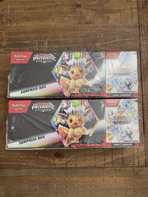 #ad #ad 2 Pokemon Sam#x27;s Club Prismatic Evolutions Surprise Box Booster Bundle Lot ✅✅ $185.00